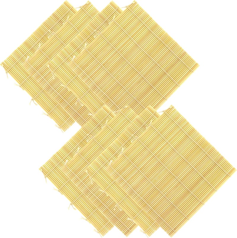 BambooMN حصائر لف السوشي الطبيعية من الخيزران 8x بالجملة 95 x 95 مجموعة J 100 حصيرة خيزران - Image 2