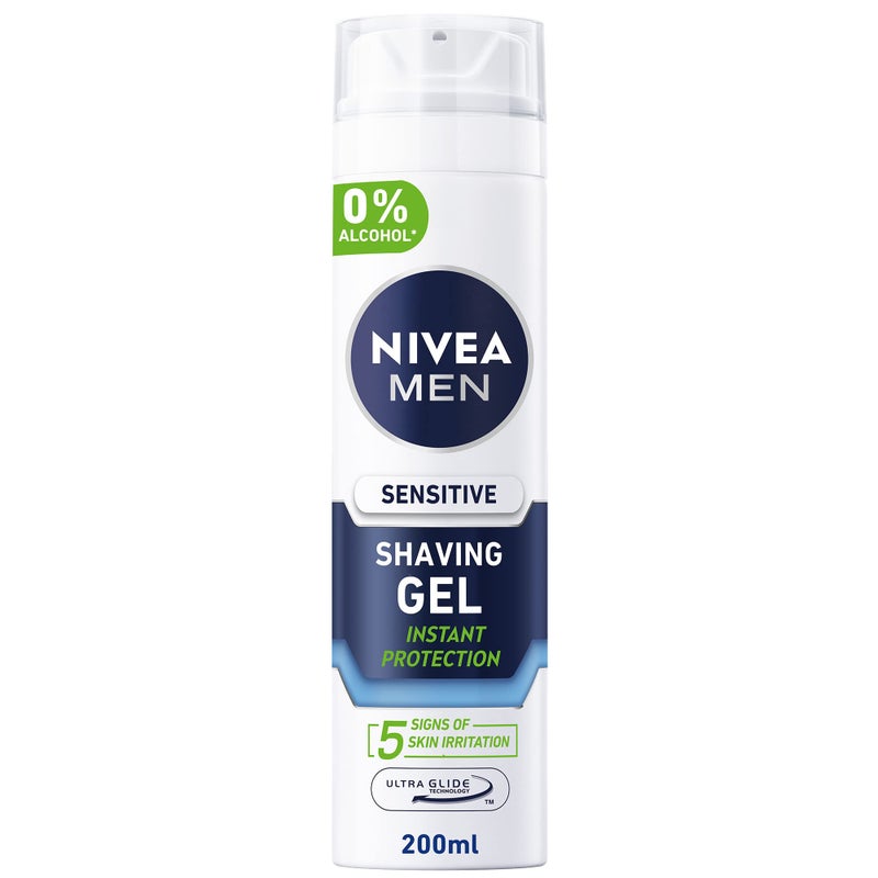 NIVEA MEN Shaving Gel, Sensitive Chamomile & Hamamelis, 200ml - Image 1