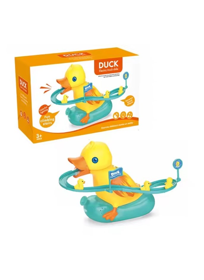 Whynot - Electric Climbing Duck Toy with Music & Lights – Fun Escalator Game for Kids to Boost Imagination & Motor Skills 🐤🎵` - Image 1