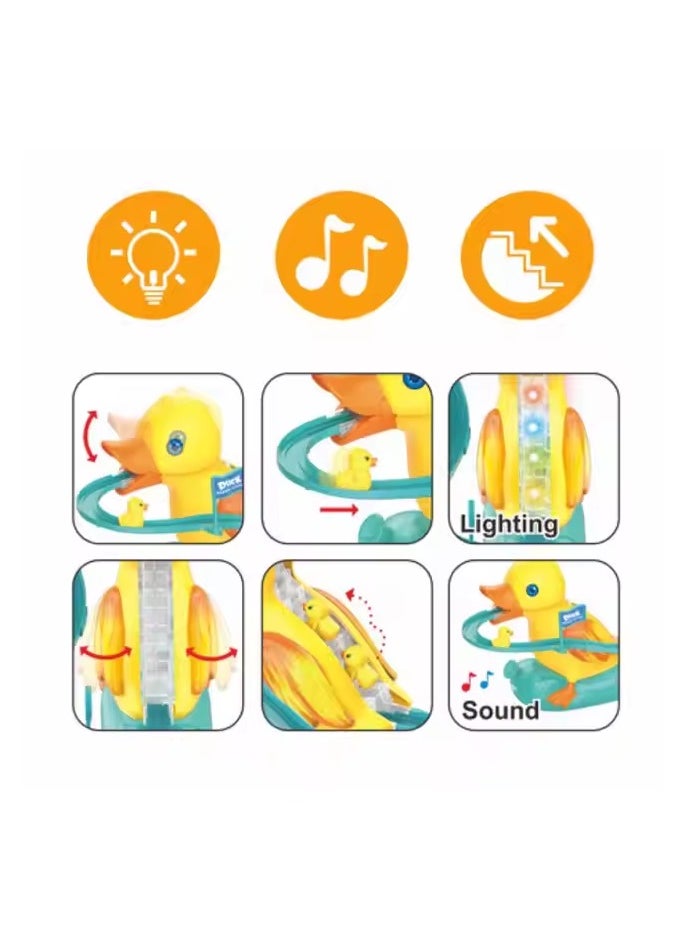 Whynot - Electric Climbing Duck Toy with Music & Lights – Fun Escalator Game for Kids to Boost Imagination & Motor Skills 🐤🎵` - Image 1