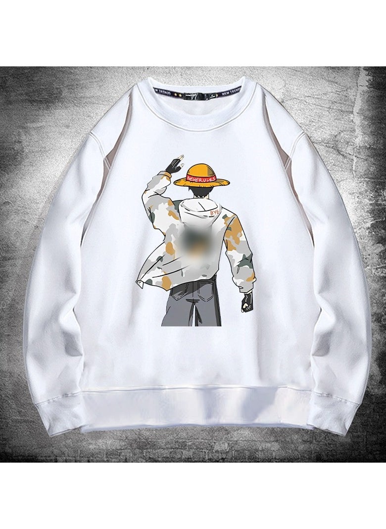 KUYING New One Piece Casual Loose Round Neck Hoodie  - Image 1