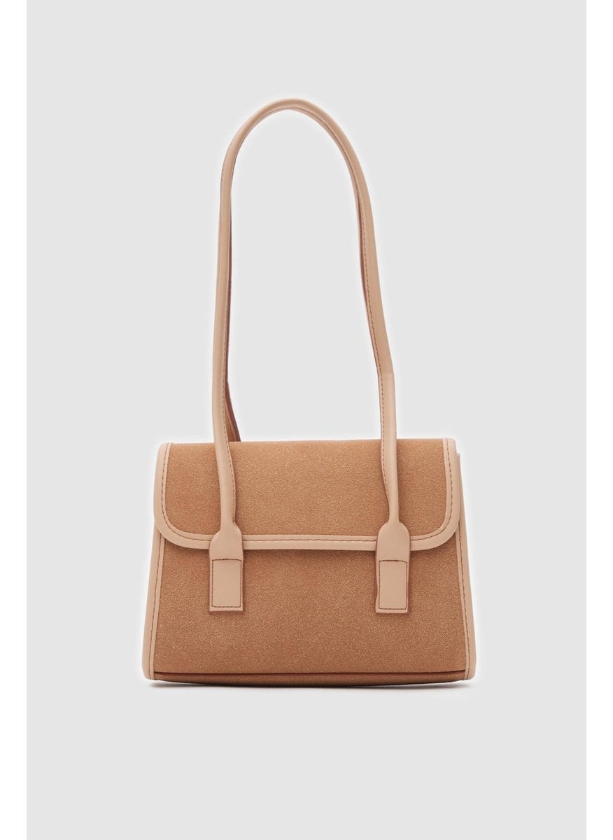 Shule Bags Mioni Suede Tan Shoulder Bag  - Image 1