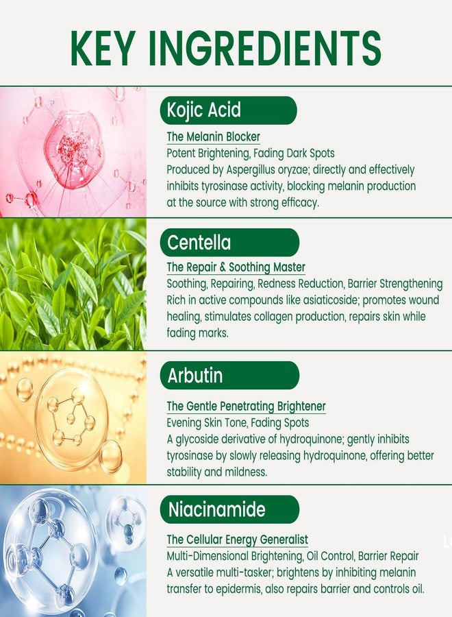 AOAO Kojic Acid Cream, Face Moisturizer with Centella & Arbutin, Hydrates Deeply with Niacinamide, Lightweight &Nourishing, Minimize Pores & Smooth, Barrier Repair & Improve Elasticity 130g/4.6oz - Image 4