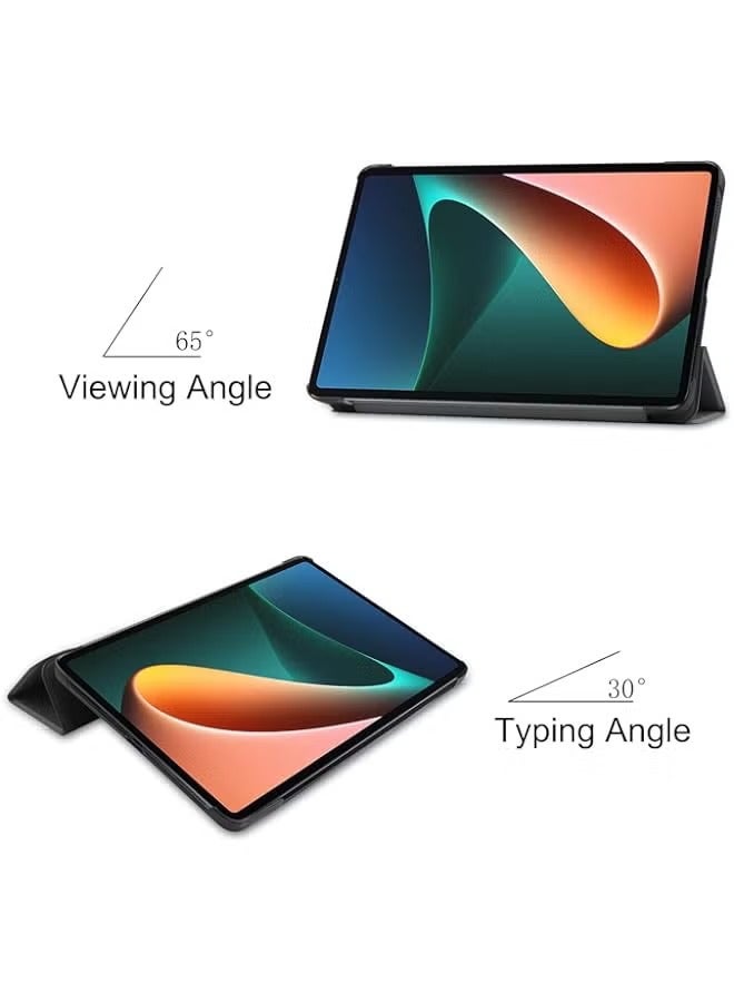 PROMASS Case for Xiaomi Mi Pad 5 Pro Tablet Case，Auto Sleep Wake PU Leather Case Slim Flip Shell Case Cover for Xiaomi Mi pad 5/Mi pad 5 Pro (Gray) - Image 3