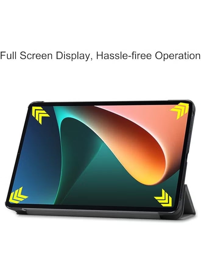 PROMASS Case for Xiaomi Mi Pad 5 Pro Tablet Case，Auto Sleep Wake PU Leather Case Slim Flip Shell Case Cover for Xiaomi Mi pad 5/Mi pad 5 Pro (Gray) - Image 4