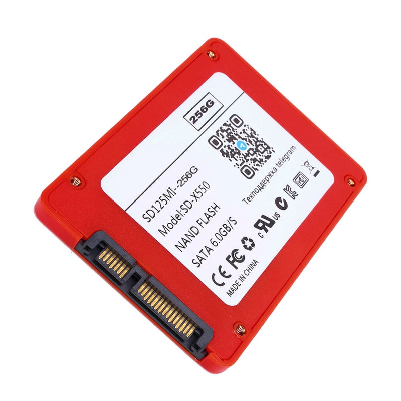 2.5 Inch Solid State Drive SATA III 6Gb/s High Speed 550MB/s Internal Hard Disk for PC Or Laptop 256G Red - Image 3