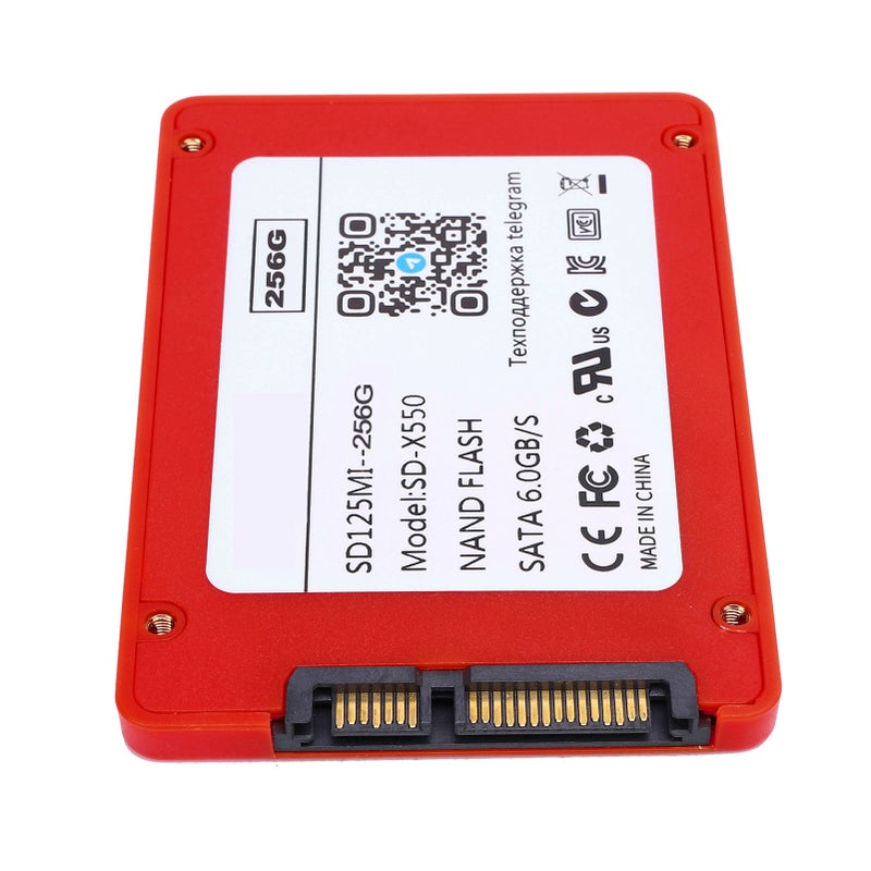 2.5 Inch Solid State Drive SATA III 6Gb/s High Speed 550MB/s Internal Hard Disk for PC Or Laptop 256G Red - Image 2