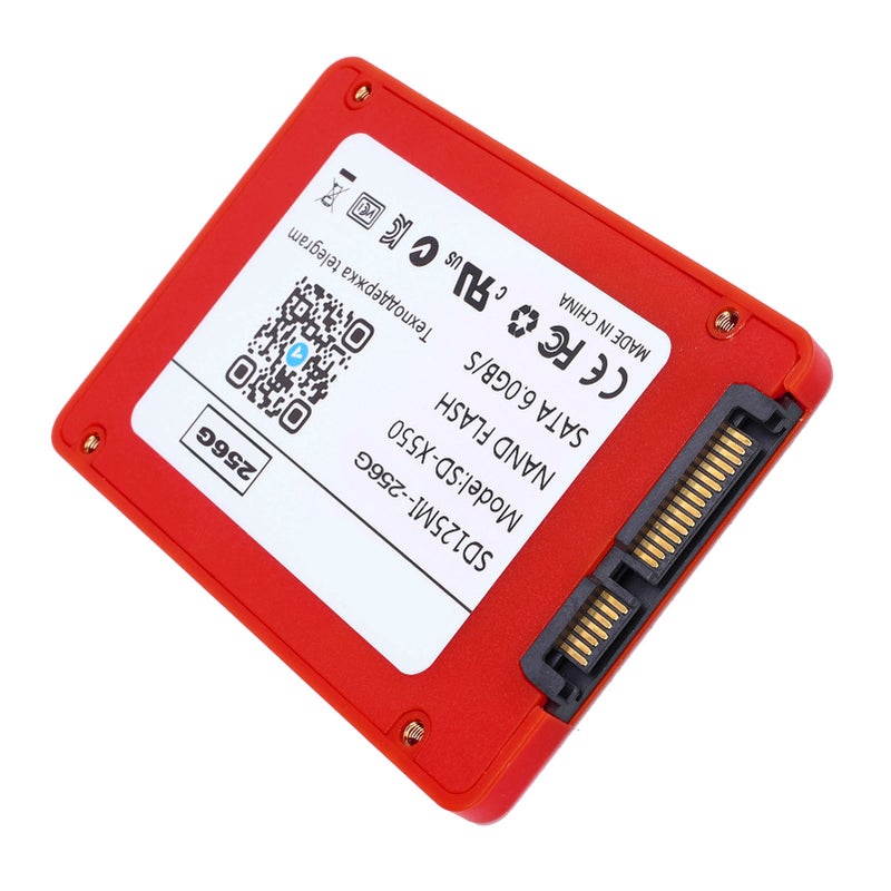 2.5 Inch Solid State Drive SATA III 6Gb/s High Speed 550MB/s Internal Hard Disk for PC Or Laptop 256G Red - Image 4