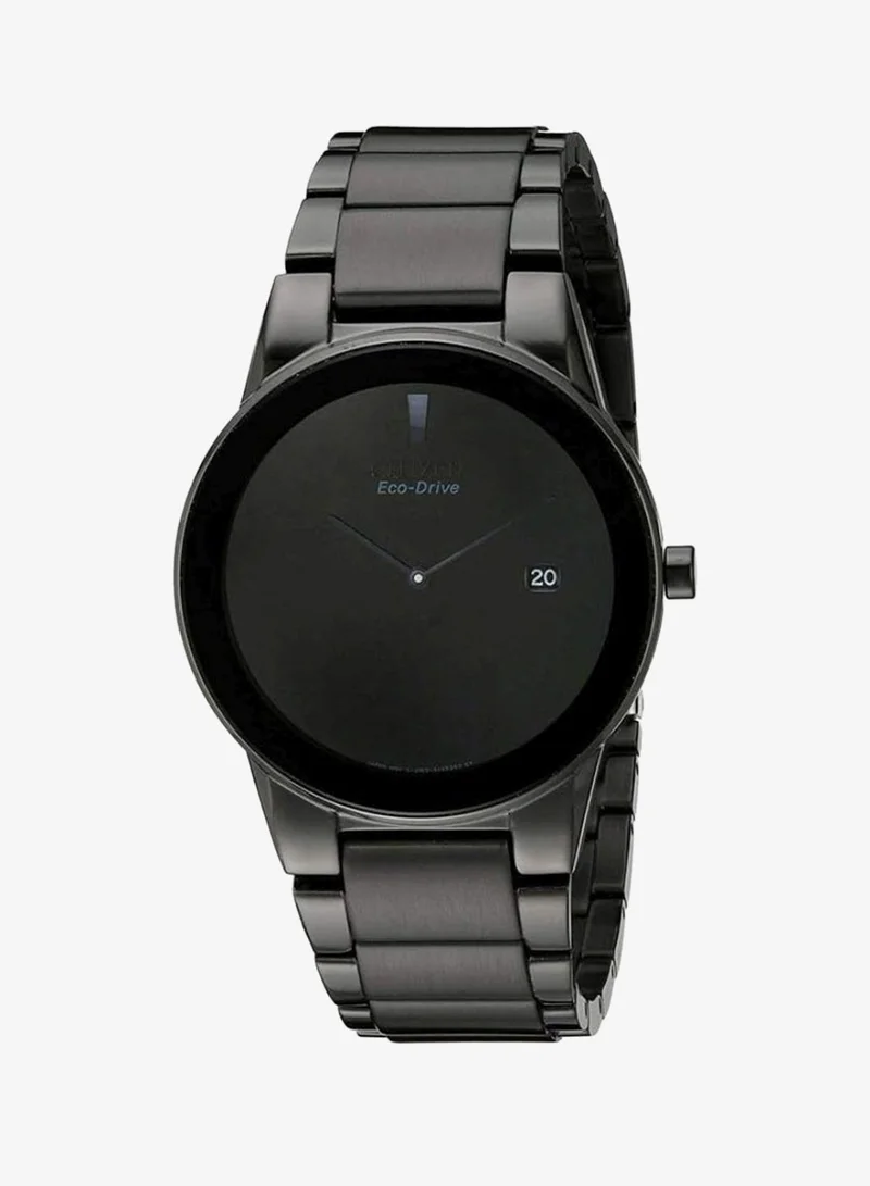 Citizen Mens Analogue Stainless Steel Watch - AU1065-58E (Black_Free Size)