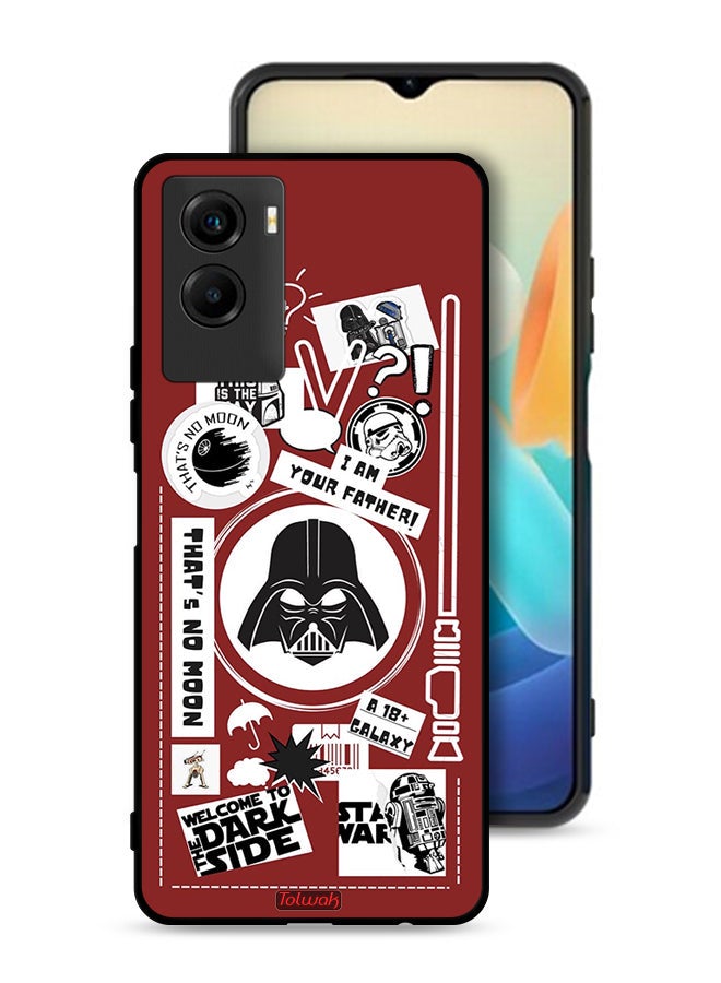 Tolwak Vivo Y55s 5G (2021) Protective Case Cover Welcome To The Dark Side Sticker - Image 1