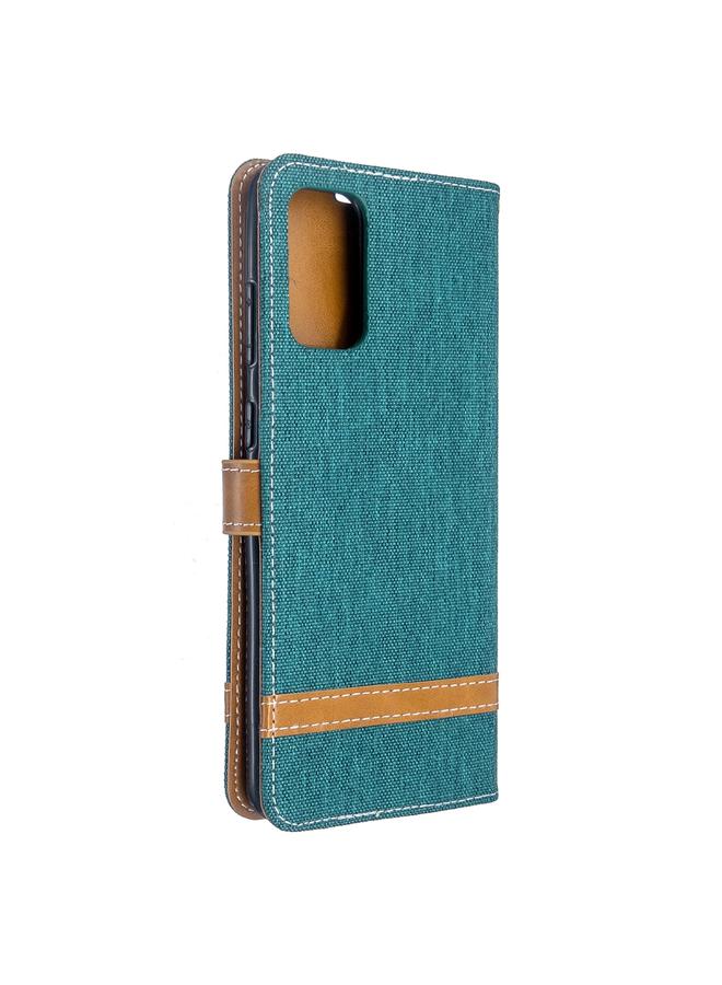 Zaboon Case For Galaxy S20+ Color Matching Denim Texture Horizontal Flip PU Leather Case with Holder & Card Slots & Wallet & Lanyard - Image 3