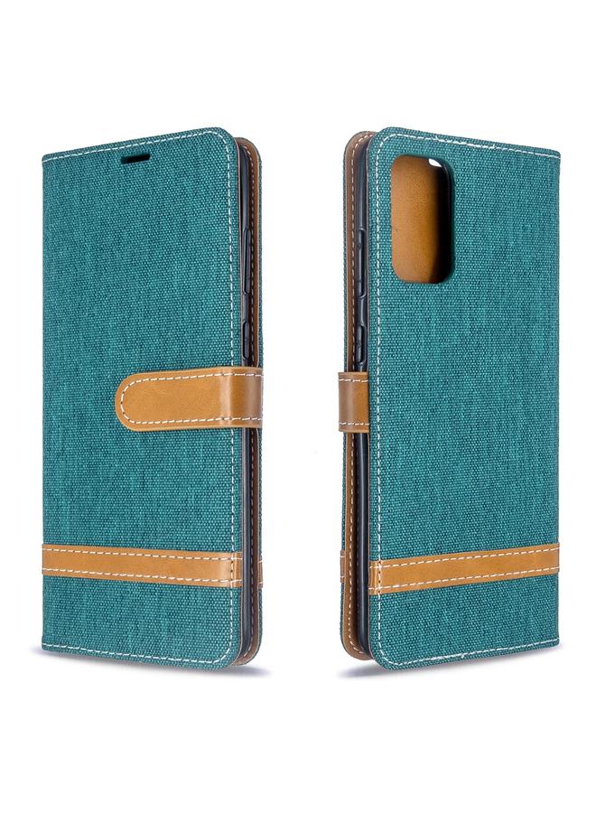 Zaboon Case For Galaxy S20+ Color Matching Denim Texture Horizontal Flip PU Leather Case with Holder & Card Slots & Wallet & Lanyard - Image 1