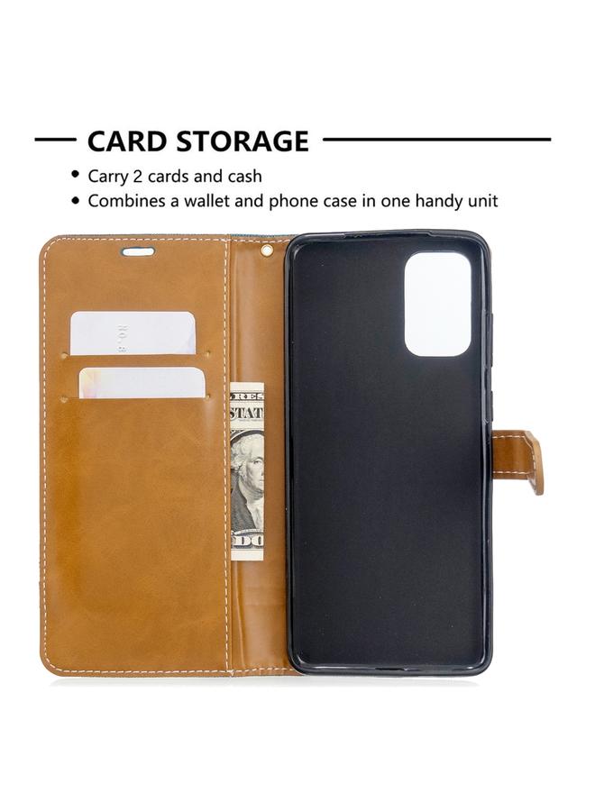 Zaboon Case For Galaxy S20+ Color Matching Denim Texture Horizontal Flip PU Leather Case with Holder & Card Slots & Wallet & Lanyard - Image 5