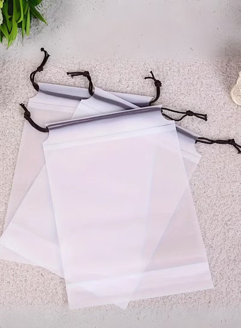 Transparent Shoe Bags for Travel Large Clear Shoes Organizers Storage Pouch with Rope for Men and Women 10 Pack - Image 3