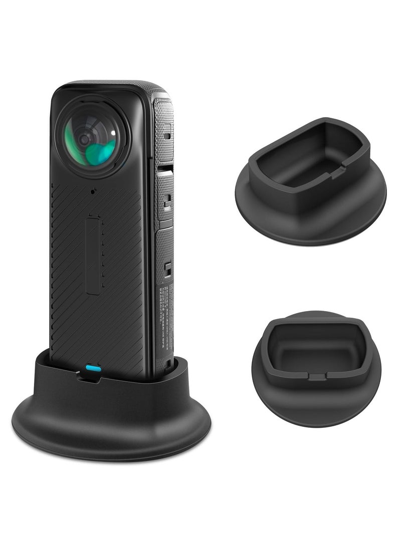 Generic - Camera Desktop Mount for Insta360 X4, Silicone Non-Slip Stable Mount, Vertical Stand Holder for Selfie Video, Camera Mount Stand Base for Insta360 X4 - Image 1