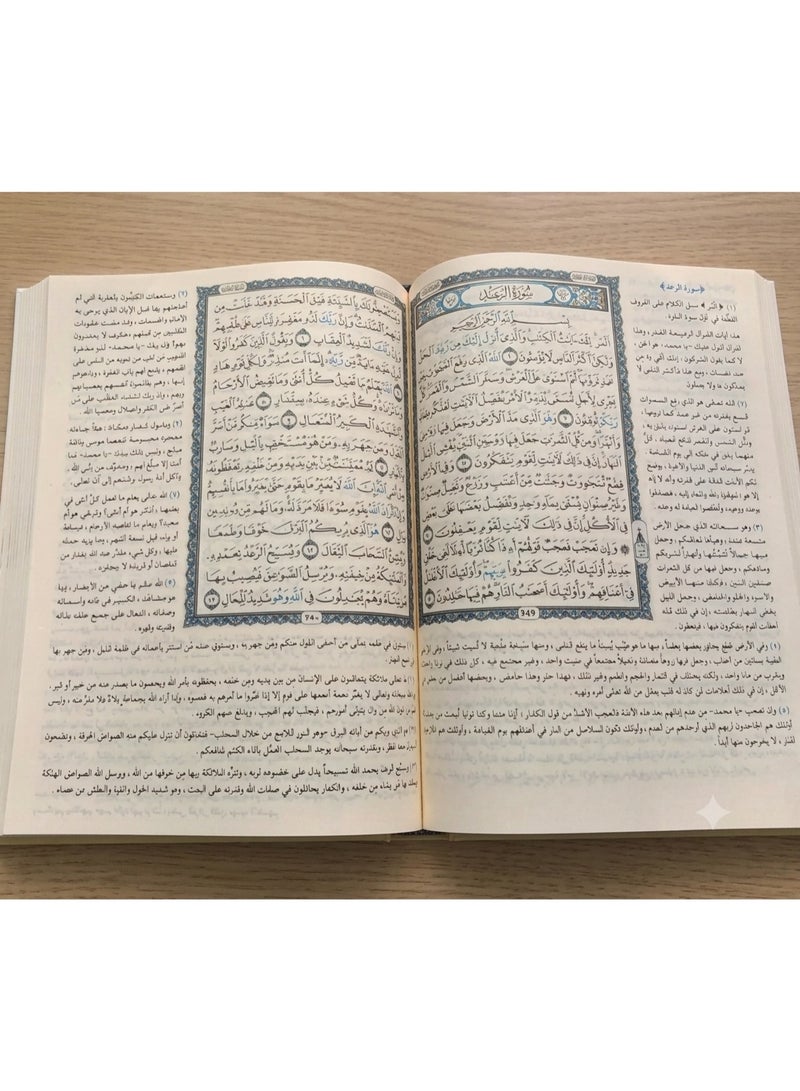 مصحف التفسير الميسر حجم كبير ( 17 × 24 ) - Image 2