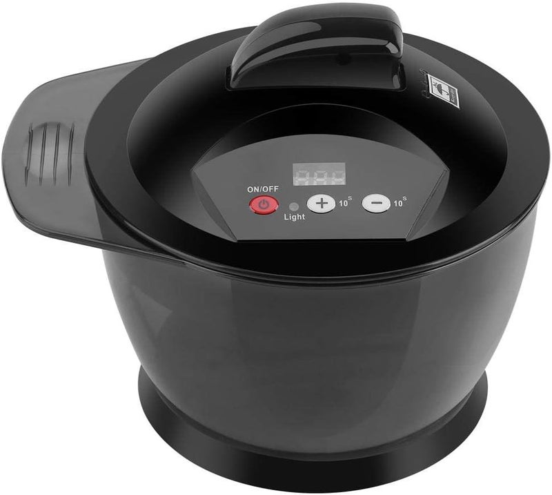 Sonew Hair Color Mixing Bowls, 320ML Electric Hair Cream Mixing Bowls for Hair Color, Hair Bleach, Hair Dye, Coloring, Hair Tinting Bowls with USB Rechargeable & LCD Time Display
