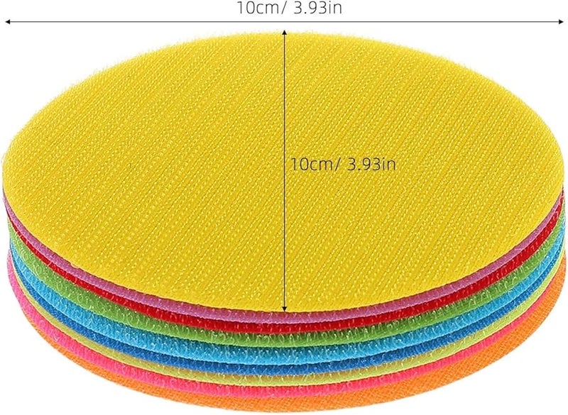 72 قطعة من نقاط السجاد ذاتية اللاصق قابلة لإعادة الاستخدام لعلامات البقع على أرضية الفصل الدراسي - Image 4