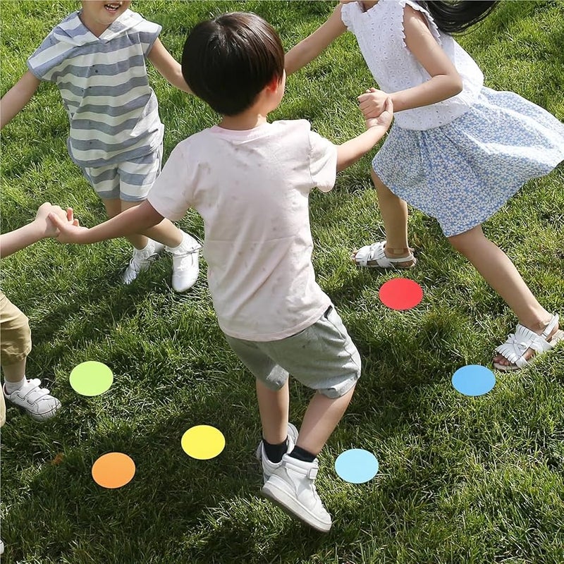 72 قطعة من نقاط السجاد ذاتية اللاصق قابلة لإعادة الاستخدام لعلامات البقع على أرضية الفصل الدراسي - Image 5