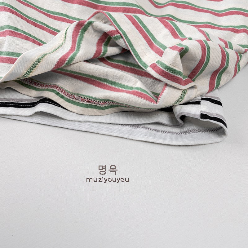 Unisex Striped Short-Sleeve T-Shirt – Casual Summer Top for Boys and Girls - Image 5