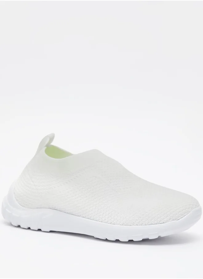 داش Boys Textured Slip-On Sports Shoes