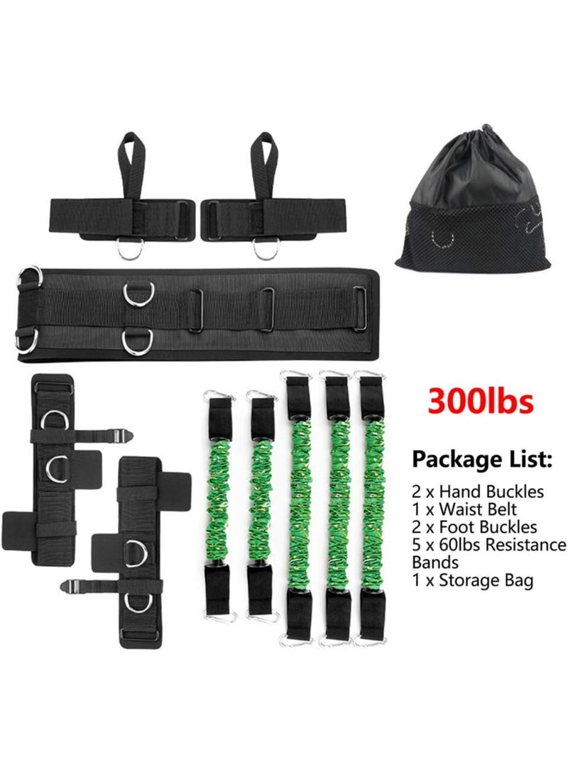 founder Boxing Resistance Bands Set for Speed and Agility, Workout Band Ankle Exercise Bands Legs Ankle Straps for Resistance Training Enhance Explosive Power - Image 4