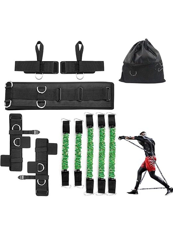 founder Boxing Resistance Bands Set for Speed and Agility, Workout Band Ankle Exercise Bands Legs Ankle Straps for Resistance Training Enhance Explosive Power - Image 1