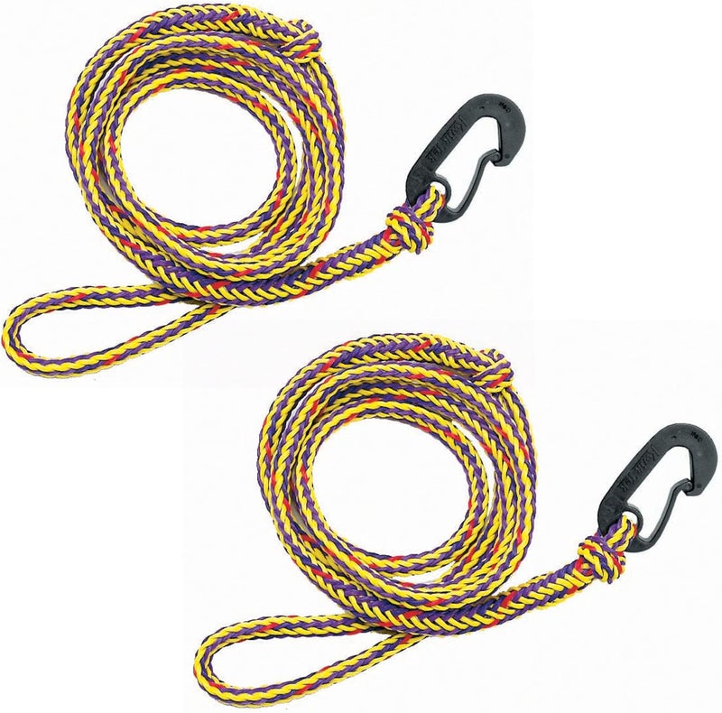 Airhead PWC Boat Dock Line 7Feet Pack of 2 yellow  Black For Watercraft - Image 1
