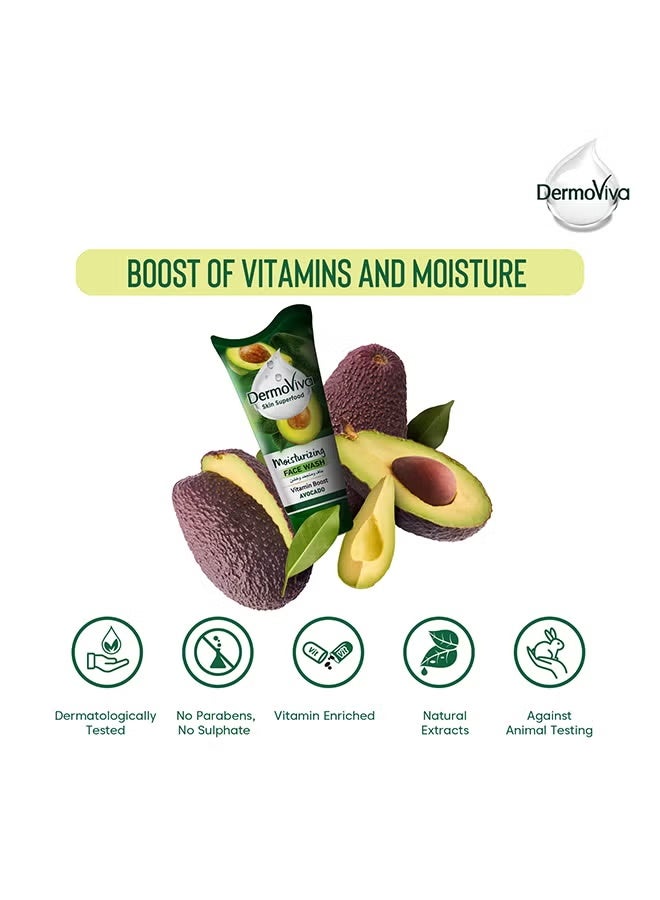 DermoViva Moisture Plus Face Wash Gel 150ml - Image 5