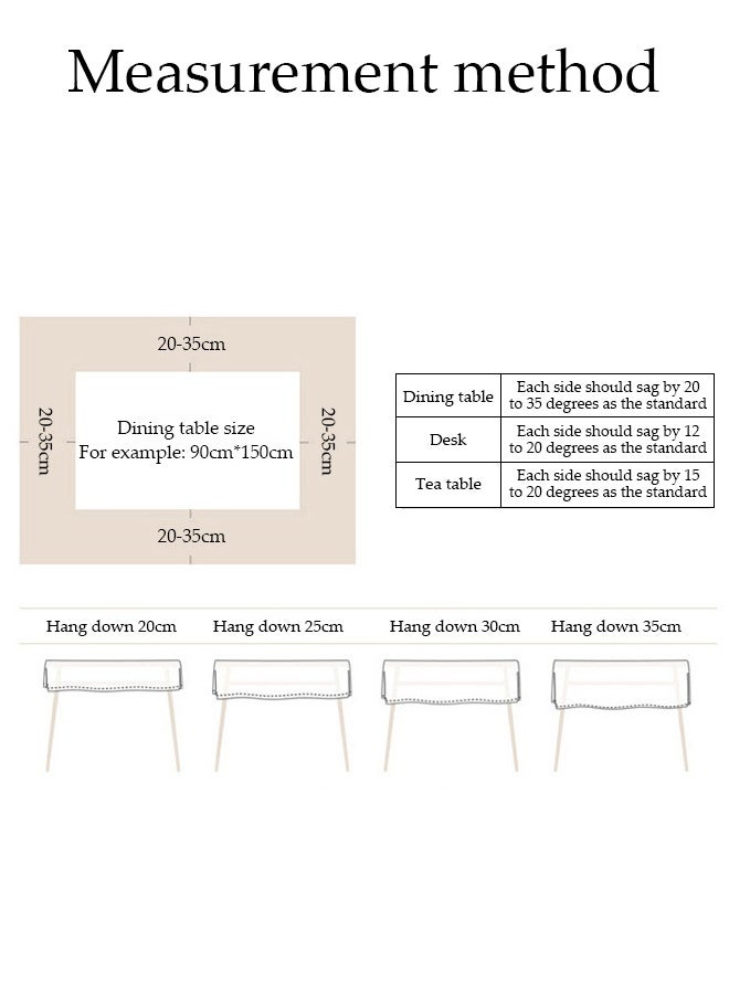 DUNISO Cotton Linen Tablecloth, Household Anti Slip Table Mat With Tassels,Washable Rectangular Tea Table Tablecloth, Dustproof, Heat Resistant And Wear Resistant, Suitable For Dining Tables, Desks, Dressing Tables, Counters, Coffee Tables, 132*180cm - Image 3