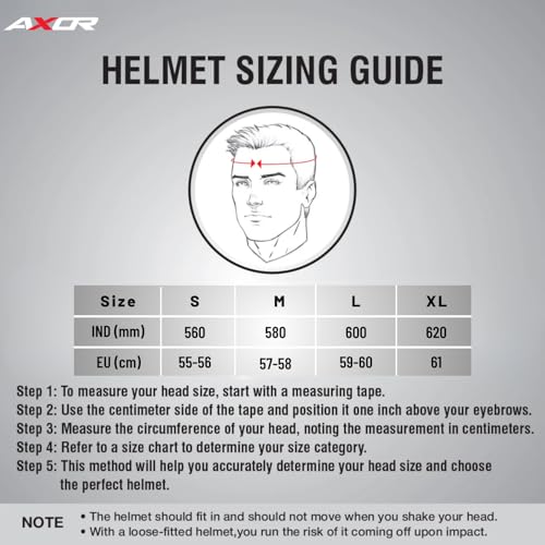 Axor Saber ISI ECE and DOT Certified Gloss Finish Full Face Helmet for Men with Pinlock Fitted Clear Visor -Black-L - Image 2