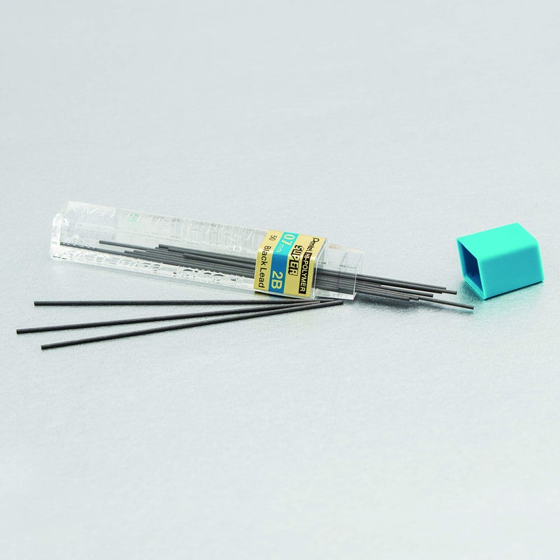 Pentel Super Hi-Polymer Lead Refills, (0.7mm) Medium, 2B, 12 Tubes, 144 Pieces of Lead (50-2B) - Image 4