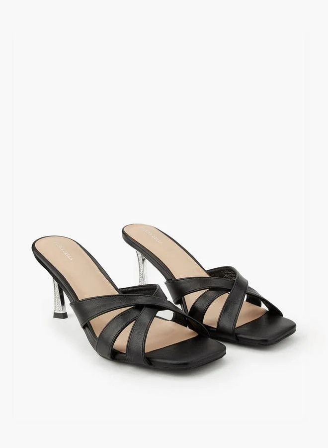 Women's Stiletto Heel Slip-On Sandals