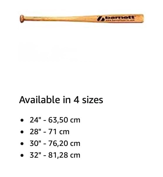 Barnett BB-W Wooden baseball bat size 30'' (76,2 cm) - Image 5
