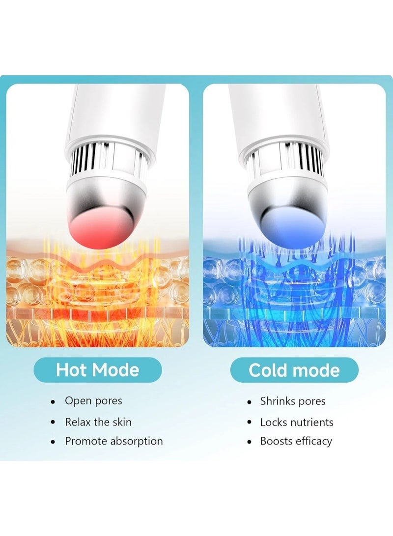 A 2-in-1 hot and cold massage wand for reducing puffiness, suitable for the face and eye area. Featuring adjustable temperature settings and dual hot/cold functions, this portable skincare tool effectively eliminates puffiness and dark circles, leaving the skin radiant. - Image 2