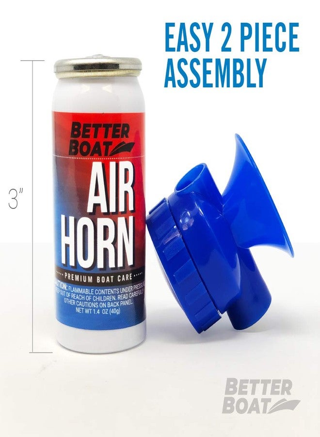 Better Boat Marine Safety Air Horn, Very Loud Handheld Fog Horn, Mini Compressed Can 1.4oz for Boating and Walking Safety 1.4oz - Image 5