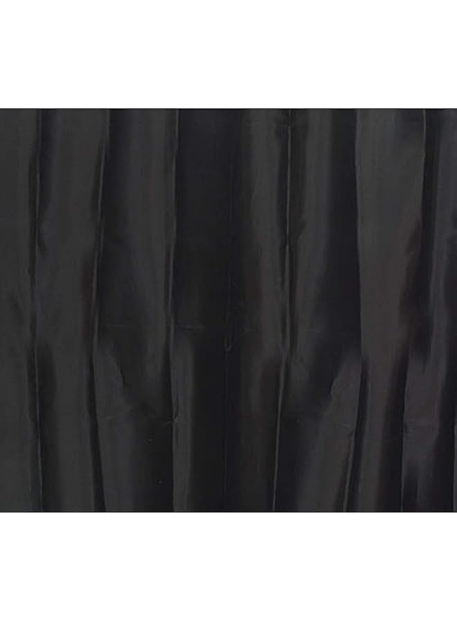 erorex 1204103 Design Fabric Polyester Shower Curtain With 12 Matching Rings Black  - Image 3