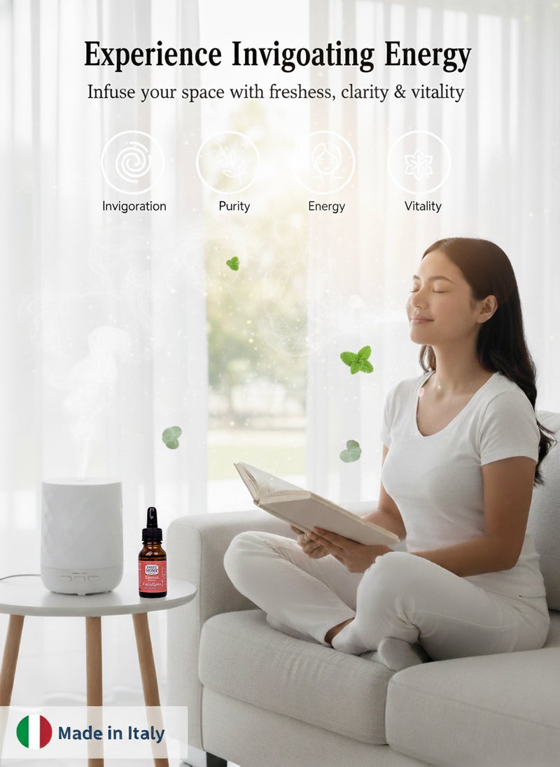 سويت هوم إسنسز - زيت عطري برائحة الأوكالبتوس، ١٥ مل | عطر عشبي منعش للفواحات والشموع ومعطرات المنزل | زيت أوكالبتوس منعش بنكهة النعناع لطاقة وصفاء ونضارة طبيعية - Image 4