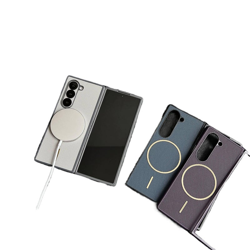 غطاء MagSafe، لـ باللون البنفسجي Samsung Galaxy Z Fold 4، بنفسجي PC، مغناطيس قوي مغناطيسي للاستخدام الخارجي سهل الحمل أثناء التنقل - Image 4