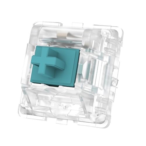DUROCK T1 Tactile Keyboard Switches, 5 Pins Tactile Switches 67g Gold Plated Spring Heavy Tactile Key Switches Pre-Lubed (DUROCK Clear T1, 70pcs) - Image 3