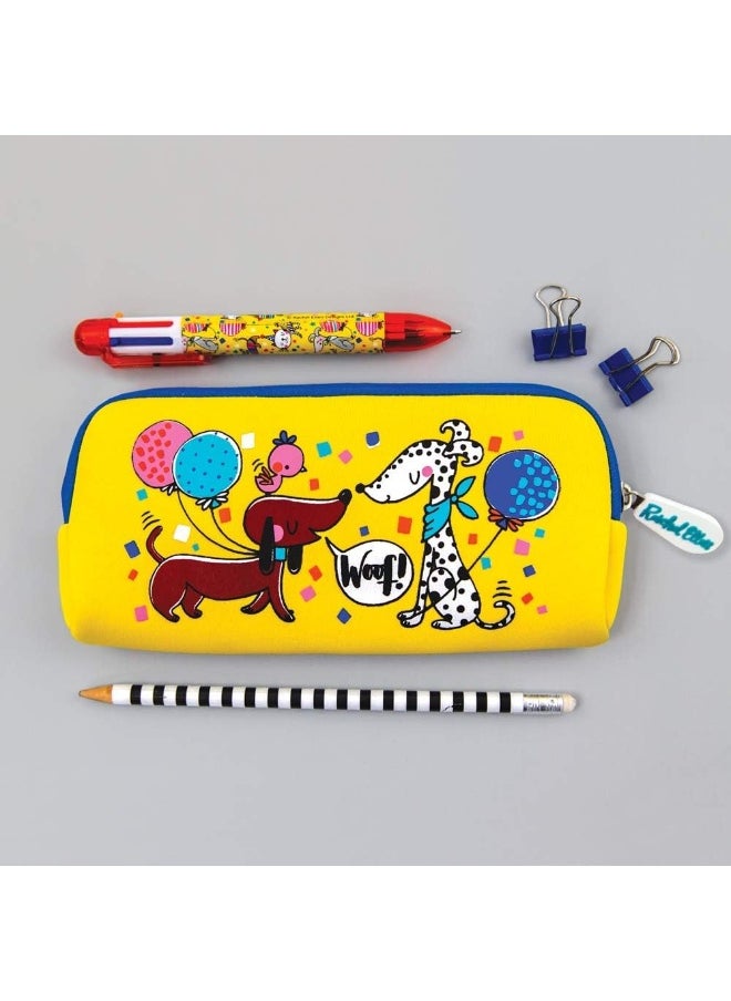 Rachel Ellen Rachel Ellen Neoprene Pencil Case, Dogs & Cats  - Image 2