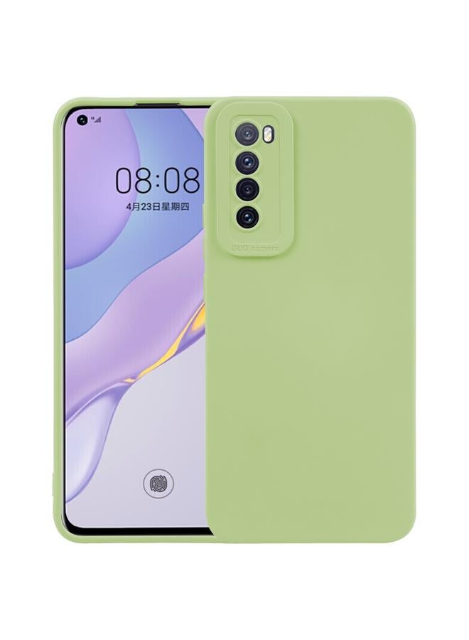 S-TOP Case For Huawei Nova 7 5G Straight Side Liquid Silicone Phone Case - Image 1