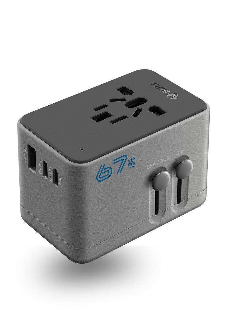 Universal Travel Adapter International Plug Adapter Offers 6A Smart Power 3A/5V USB-CA Ports Multi AC Outlet All-in-One Power Plug Adaptor Worldwide Charger for EU US UK AU 200+ Countries (67W-2C1A) - pzsku/Z32ABDF2B92FADF3703D2Z/45/_/1730887040/8c25d049-8559-4c82-8f77-b0bc728f35d7