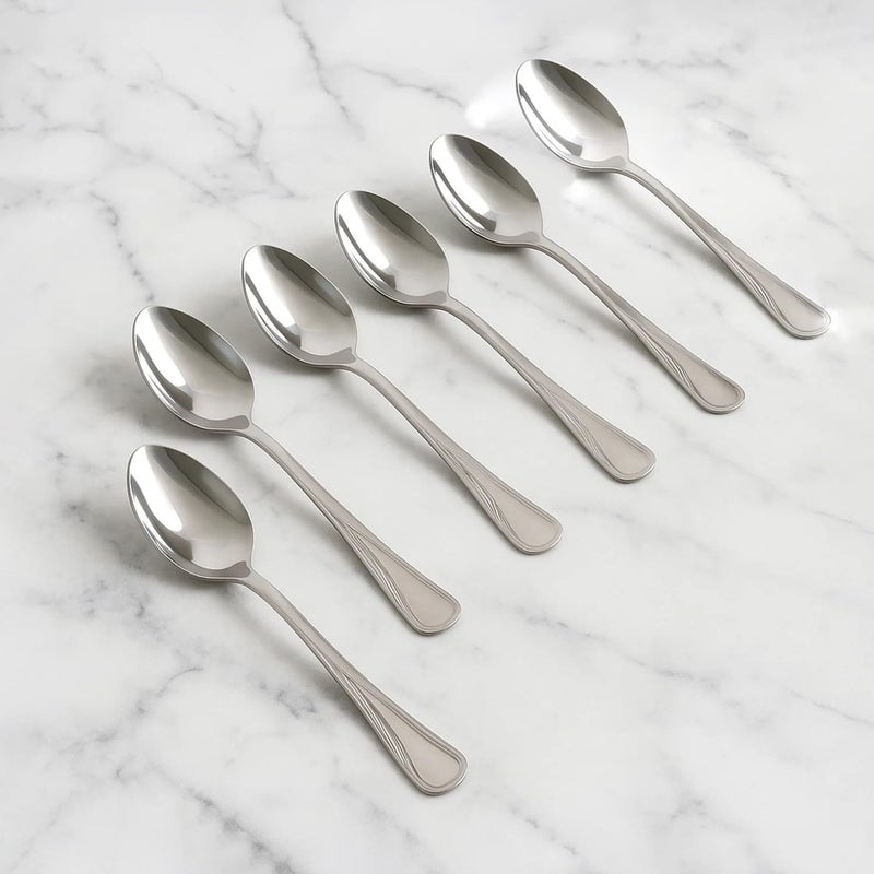 Tosaa Baby Spoon Impress 16G-6-Piece Stainless Steel Spoon Set, Set of 6 for Everyday Use,Rust-Resistant & Dishwasher Safe - Image 5