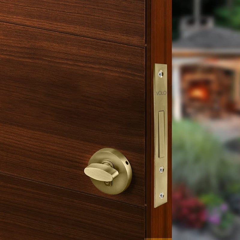 Volo Door Dead Lock with Brass 60mm Cylinder and computerised Keys for ExteriorInterior Door Antique Brass - Image 3
