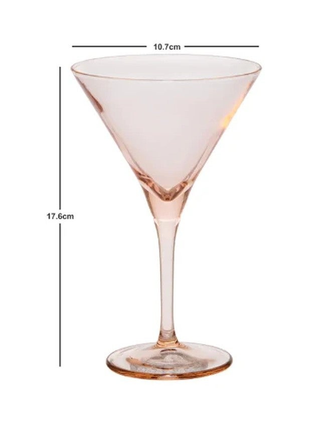 V-Line Martini Glass - Pink, 250ml - Image 2