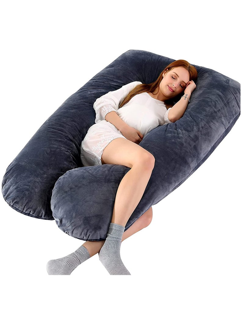Arabest Pregnancy Pillows, Full Body Pillow with Washable Cover, Maternity Pillow for Pregnant Women, Sleeping, Back Pain Relief  - Image 1