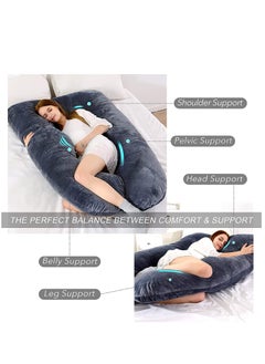 Arabest Pregnancy Pillows, Full Body Pillow with Washable Cover, Maternity Pillow for Pregnant Women, Sleeping, Back Pain Relief  - Image 3
