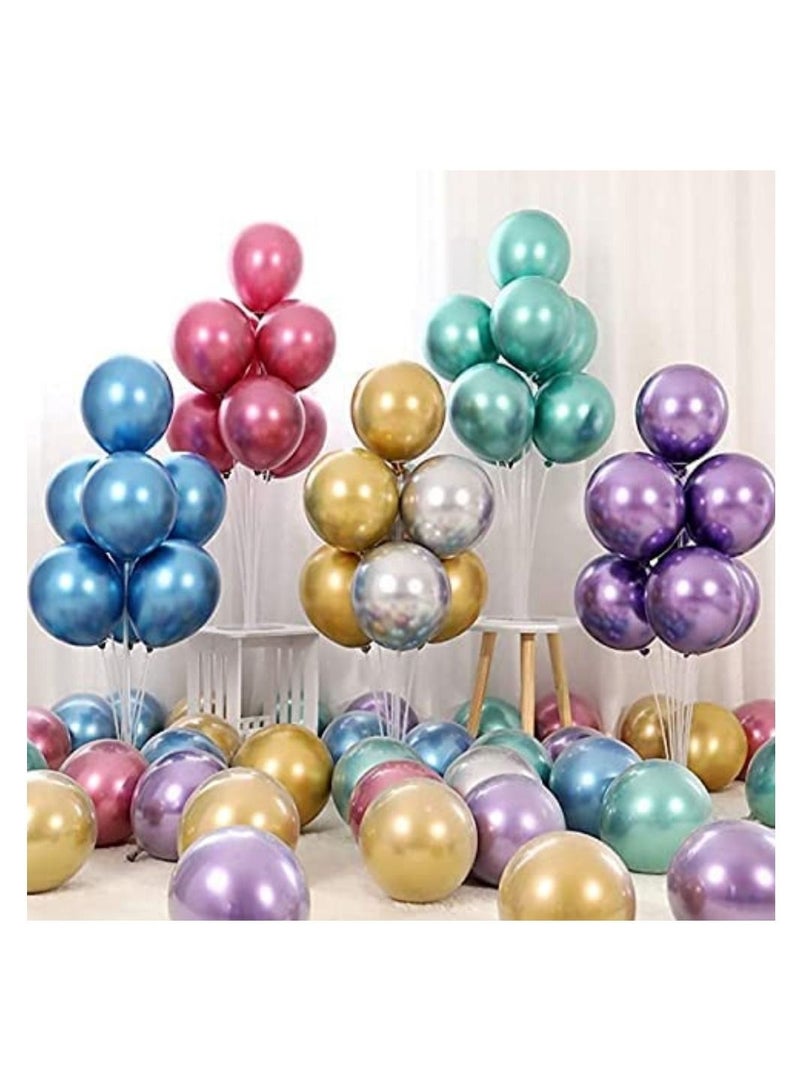 JOLLITY LLC Metallic Chrome Balloons 50 Pcs 12 Inch Helium Shiny Thicken Latex Party Decoration (Chrome Green) - Image 5