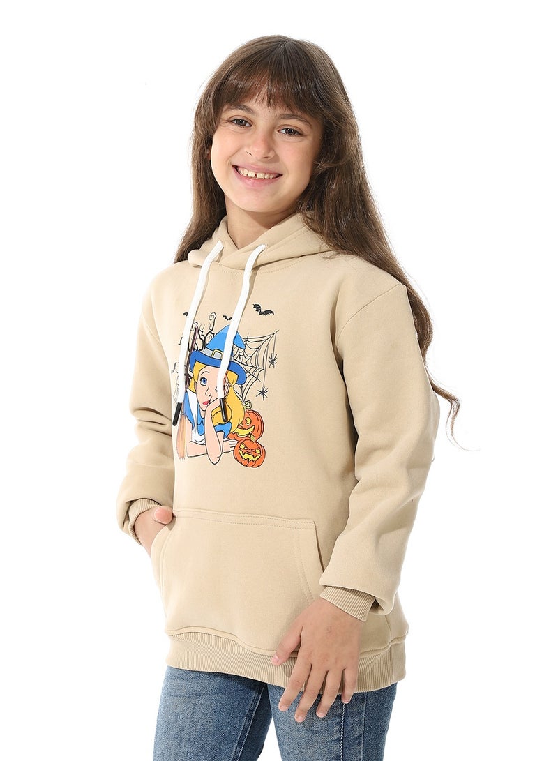 Andora Printed Girls Hoodie With Pocket - Image 2